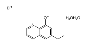 (6-propan-2-ylquinolin-8-yl)oxybismuth,dihydrate结构式