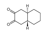 (+/-)-trans-octahydro-naphthalene-2,3-dione Structure