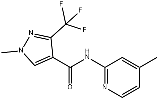 1-methyl-n-(4-methyl-2-pyridinyl)-3-(trifluoromethyl)-1h-pyrazole-4-carboxamide Structure