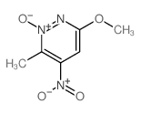 3-methoxy-6-methyl-5-nitro-6H-pyridazine 1-oxide Structure