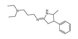 N',N'-diethyl-N-(2-methyl-3-phenyl-3,4-dihydro-2H-pyrrol-5-yl)propane-1,3-diamine结构式