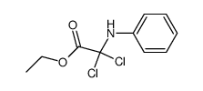 ethyl 2,2-dichloro-2-(phenylamino)acetate结构式