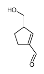 1-Cyclopentene-1-carboxaldehyde, 3-(hydroxymethyl)- (9CI)结构式