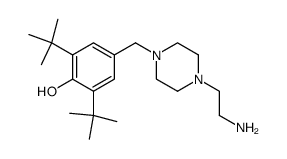 N-3,5-di-tert-butyl-4-hydroxybenzyl-N'-(β-aminoethyl)piperazine Structure