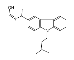 N-[1-[9-(3-methylbutyl)carbazol-3-yl]ethyl]formamide结构式