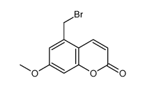 5-(Bromomethyl)-7-Methoxy-2H-chroMen-2-one结构式