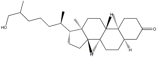 26-Hydroxy-5β-cholestan-3-one结构式