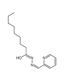 N-[(E)-pyridin-2-ylmethylideneamino]nonanamide Structure