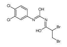 2,3-dibromo-N-[(3,4-dichlorophenyl)carbamoyl]propanamide Structure