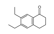 6,7-diethyl-3,4-dihydro-2H-naphthalen-1-one结构式