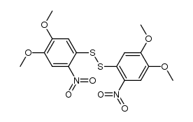 Bis(4,5-dimethoxy-2-nitrophenyl) persulfide structure