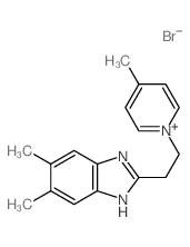 5,6-dimethyl-2-[2-(4-methylpyridin-1-yl)ethyl]-1H-benzoimidazole结构式