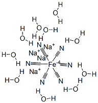 Sodium Hexacyanoferrate (II) Decahydrate结构式