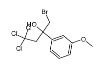 α-(bromomethyl)-3-methoxy-α-(2,2,2-trichloroethyl)benzenemethanol结构式