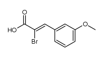 α-bromo-3-methoxy-trans-cinnamic acid Structure