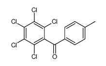 (4-methylphenyl)-(2,3,4,5,6-pentachlorophenyl)methanone Structure