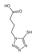 4-(5-sulfanylidene-2H-tetrazol-1-yl)butanoic acid结构式