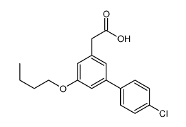 5-Butoxy-4'-chloro-3-biphenylacetic acid Structure