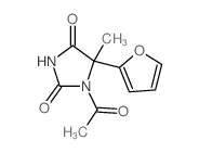 2,4-Imidazolidinedione,1-acetyl-5-(2-furanyl)-5-methyl- picture