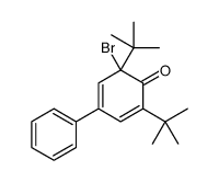 6-bromo-2,6-ditert-butyl-4-phenylcyclohexa-2,4-dien-1-one Structure