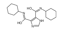 4-N,5-N-dicyclohexyl-1H-imidazole-4,5-dicarboxamide Structure