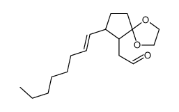 2-(8-oct-1-enyl-1,4-dioxaspiro[4.4]nonan-9-yl)acetaldehyde Structure