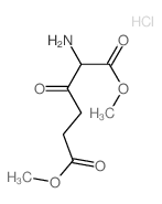 Hexanedioic acid,2-amino-3-oxo-, dimethyl ester, hydrochloride (9CI) Structure