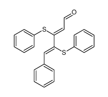 5-phenyl-3,4-bis(phenylsulfanyl)penta-2,4-dienal结构式