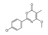 2-(4-chlorophenyl)-4-methoxy-5-methyl-1,3-oxazin-6-one Structure