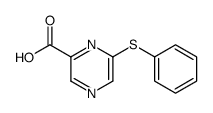 6-phenylsulfanylpyrazine-2-carboxylic acid结构式