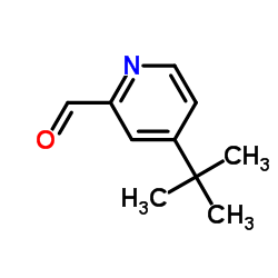 4-(2-Methyl-2-propanyl)-2-pyridinecarbaldehyde结构式