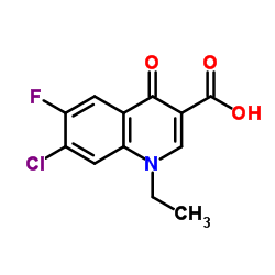 7-Chloro-1-ethyl-6-fluoro-1,4-dihydro-4-oxoquinoline-3-carboxylic Acid Structure