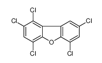 1,2,4,6,8-pentachlorodibenzofuran Structure