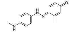 (4E)-3-methyl-4-[[4-(methylamino)phenyl]hydrazinylidene]cyclohexa-2,5-dien-1-one Structure