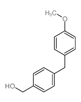 [4-[(4-methoxyphenyl)methyl]phenyl]methanol结构式