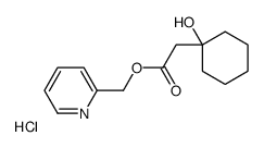 pyridin-2-ylmethyl 2-(1-hydroxycyclohexyl)acetate,hydrochloride Structure