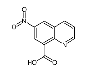 6-硝基-8-喹啉羧酸结构式