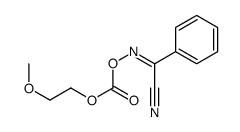 [[cyano(phenyl)methylidene]amino] 2-methoxyethyl carbonate Structure