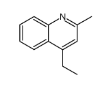 4-ethyl-2-methyl-quinoline结构式