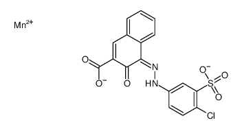 2-Naphthalenecarboxylic acid, 4-(4-chloro-3-sulfophenyl)azo-3-hydroxy-, manganese(2+) salt (1:1) picture