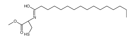 N-palmitoylcysteine alpha-methyl ester structure