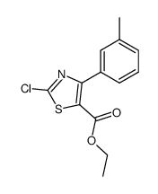 2-CHLORO-4-(3-METHYLPHENYL)-5-THIAZOLECARBOXYLIC ACID ETHYL ESTER structure