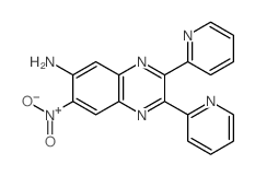 6-Quinoxalinamine,7-nitro-2,3-di-2-pyridinyl- Structure