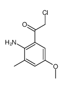 Ethanone, 1-(2-amino-5-methoxy-3-methylphenyl)-2-chloro- (9CI) structure