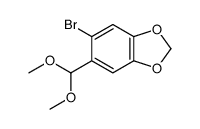 5-bromo-6-(dimethoxymethyl)-1,3-benzodioxole Structure