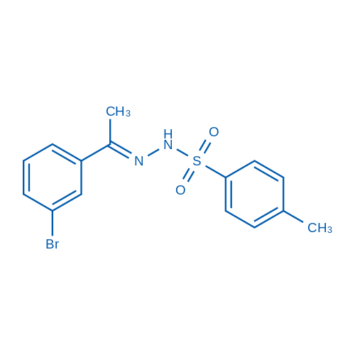 N'-(1-(3-溴苯基)亚乙基)-4-甲基苯磺酰肼结构式