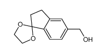 5-Hydroxymethyl-indan-1-one 1,2-ethanediol ketal结构式