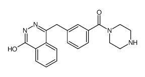 4-[[3-(piperazine-1-carbonyl)phenyl]methyl]-2H-phthalazin-1-one结构式