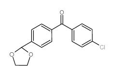 4-CHLORO-4'-(1,3-DIOXOLAN-2-YL)BENZOPHENONE Structure