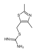 Carbamimidothioic acid, (2,4-dimethyl-5-thiazolyl)methyl ester (9CI) Structure